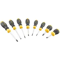 Stanley handgereedschap STHT16167-0 Cushiongrip Schroevendraaierset 8-delig: PH, Standaard, Parallel - STHT16167-0