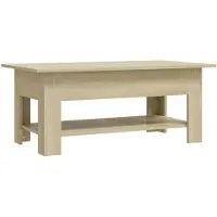 vidaXL Salontafel 102x55x42 cm bewerkt hout sonoma eikenkleurig