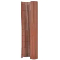 vidaXL Tuinafscheiding dubbelzijdig 110x400 cm bruin
