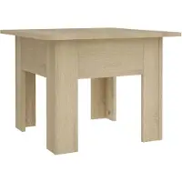 vidaXL Salontafel 55x55x42 cm bewerkt hout sonoma eikenkleurig
