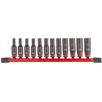 Milwaukee ShockWave Krachtdoppenset 1/4 Vierkant | lang | 12-delig - 4932480453
