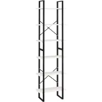 vidaXL Opbergrek 60x30x210 cm massief grenenhout wit