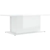 vidaXL Salontafel 102x55,5x40 cm bewerkt hout hoogglans wit
