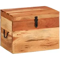 vidaXL Opbergbox 39x28x31 cm massief acaciahout