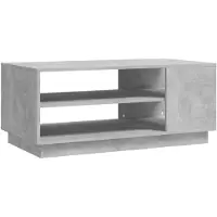DKD Home Decor Salontafel 102x55x43 cm bewerkt hout betongrijs