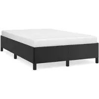 vidaXL Bedframe zonder matras 120x200 cm kunstleer zwart