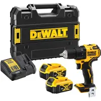 DeWalt DCD708P3T | Compacte Schroef-/boormachine | 18V XR | Brushless | 3x 5.0Ah | in TSTAK DCD708P3T