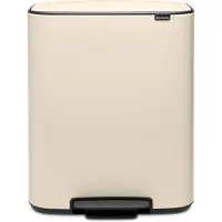 Brabantia Bo Prullenbak - 60 liter - 1 vak - Soft Beige