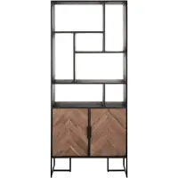 DTP Home Wandkast 'Criss Cross' Hout en staal, 80 x 185cm