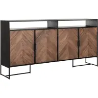 DTP Home Dressoir 'Criss Cross' Hout en staal, 200 x 100cm
