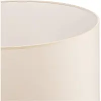 Duolla Lampenkap Roller ecru katoen Ø50cm hoogte 24cm, crème / amber, Textiel / Stof / Zijde