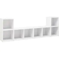 vidaXL Tv-meubelen 4 st 72x35x36,5 cm bewerkt hout wit