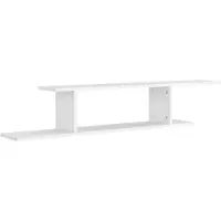 vidaXL Tv-wandschap 125x18x23 cm bewerkt hout wit