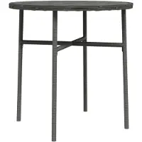 vidaXL Salontafel 45 cm poly rattan grijs