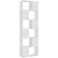 vidaXL Boekenkast/kamerscherm 60x24x186 cm wit