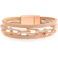 Deja Jewels Deja Bohemien Armband Link - Rosegoudkleurig
