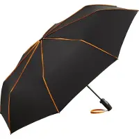 FARE Seam 5639 extra grote zakparaplu zwart oranje zakparaplu vouwparaplu opvouwbare paraplu windproof windvast stormbestendig stormparaplu reisparaplu