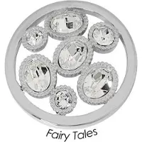 Quoins Disk Fairy Tails staal zilverkleurig Large QMOK-14L-E-CC