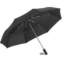 FARE Colorline 5644 extra grote zakparaplu zwart grijs zakparaplu vouwparaplu opvouwbare paraplu windproof windvast stormbestendig stormparaplu reisparaplu