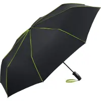 FARE Seam 5639 extra grote zakparaplu zwart lime groen zakparaplu vouwparaplu opvouwbare paraplu windproof windvast stormbestendig stormparaplu reisparaplu