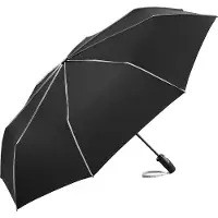 FARE Seam 5639 extra grote zakparaplu zwart grijs zakparaplu vouwparaplu opvouwbare paraplu windproof windvast stormbestendig stormparaplu reisparaplu