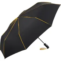 FARE Seam 5639 extra grote zakparaplu zwart geel zakparaplu vouwparaplu opvouwbare paraplu windproof windvast stormbestendig stormparaplu reisparaplu