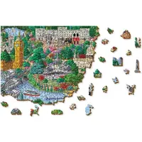 Wooden City London Bezienswaardigheden XL - Houten Vormpuzzel - 52x37,5 cm - 750 stukjes