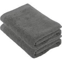 Tiseco Home Studio - Badlaken DELUX - - SET/2 - 100% katoen - 550 g/m² - 100% katoen - superzacht en zeer absorberend - 70x140 cm - Grijs