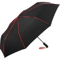 FARE Seam 5639 extra grote zakparaplu zwart rood zakparaplu vouwparaplu opvouwbare paraplu windproof windvast stormbestendig stormparaplu reisparaplu