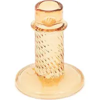 Housevitamin Glazen Kandelaar -Amber-8x10cm