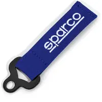 Sparco Leer Sleutelhanger - Lichtblauw — Maat Onesize