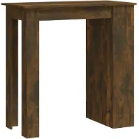 vidaXL Bartafel met opbergrek 102x50x103,5 cm hout gerookt eiken