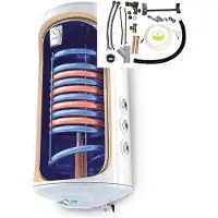 Tesy Elektrische boiler met 2 warmtewisselaars inclusief montage set voor verticale boilers 120 L, Bi-Light