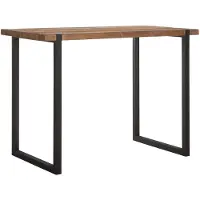 DTP Home Bar table Beam,110x150x80 cm, 5 cm recycled teakwood top (Naturel, 150x80x110cm)