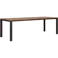 DTP Home Dining table Tracks,78x250x90 cm, 3 cm recycled teakwood top