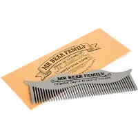 Mr Bear Family Beard Care Moustache Comb Kam - 1stuks | Voor Mannen