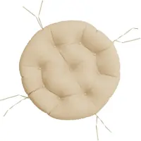 vidaXL Zitkussen rond Ø 60x11 cm oxford stof beige