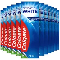 Colgate 12x Colgate Tandpasta Sensation White 75 Ml