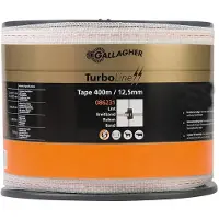 Gallagher TurboLine lint 12,5mm wit 400m - 086231 086231