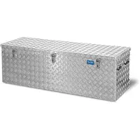 Alutec Transportkist, Aluminium traanplaat met gasdrukdemper, 375 l