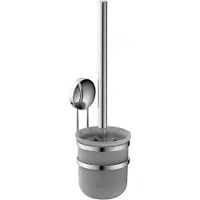Eisl Toiletborstelhouder 10x10x33,5 cm chroomkleurig