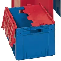 LA-KA-PE Scharnierdeksel | PP L600xB400mm | grijs met scharnier | 4 stuks - VTK/D600K GRAU VTK/D600K GRAU