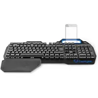 Nedis Bedraad Gaming Toetsenbord | USB | Mechanische Toetsen | RGB | QWERTZ | Duits | USB Gevoed | Lengte stroomkabel: 1.70 m | Gaming