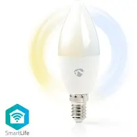 Nedis Smartlife SmartLife LED Bulb | Wi-Fi | E14 | 350 lm | 4.5 W | 1 stuks - WIFILW13WTE14 WIFILW13WTE14
