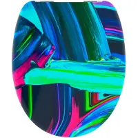 Schutte Duroplast WC-bril NEON PAINT met soft-close 82191