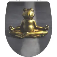 Schutte Duroplast High Gloss WC-bril RELAXING FROG met soft-close en quick-release 82581