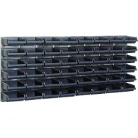 Raaco wandpaneel 2 stuks incl. 48 magazijnbakjes