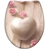 Schutte WC-Bril 82370 ROMANTIC - Duroplast - Soft Close - Afklikbaar - RVS-Scharnieren - Belastbaar tot 175 kg - Decor - 3-zijdige Print