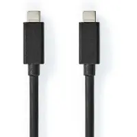 Nedis USB-C naar USB-C kabel zwart (2 meter)