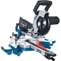 Scheppach verstekzaag HM90MP | geschikt voor hout, aluminium, staal, kunststof en koper | Snijhoogte: 65 mm / Lengte: 340 mm | 1700W met 2 snelheden | Ø216 mm